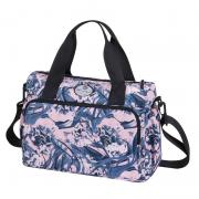 HUA ANGEL Floral Shoulder Tote Bag Casual Body Bag Travel Shoulder Bag with Detachable Strap